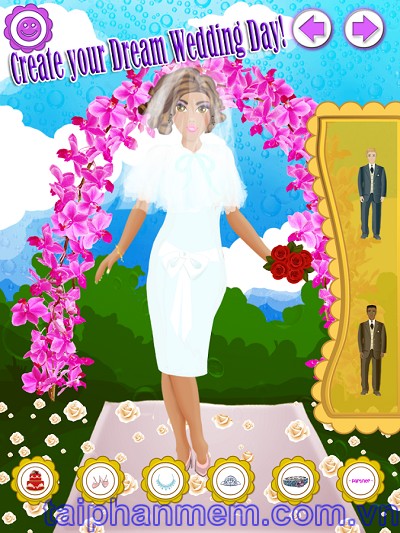 Wedding Salon 2 cho Android Game thời trang váy cưới